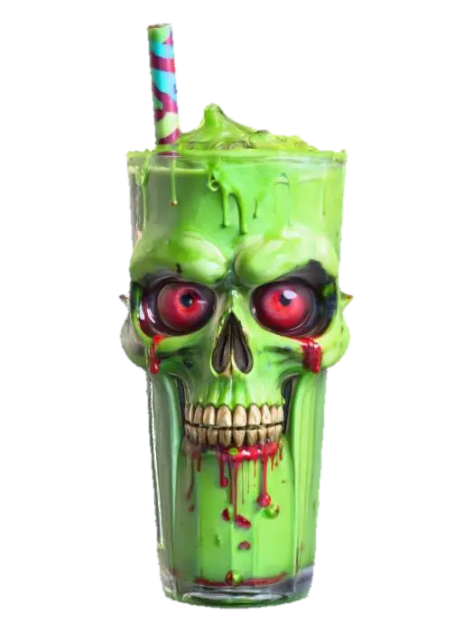 Green Ghoul Grin, #Halloween2025# 3D model, vytvořený pomocí AI