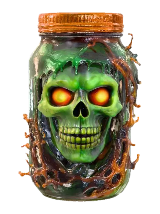 Necrobrew, #Halloween2025# - Brew 3D model, vytvořený pomocí AI