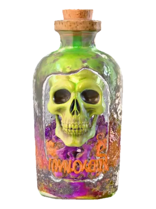 Potion of Halloween, #Halloween2025# - Brew 3D model, vytvořený pomocí AI