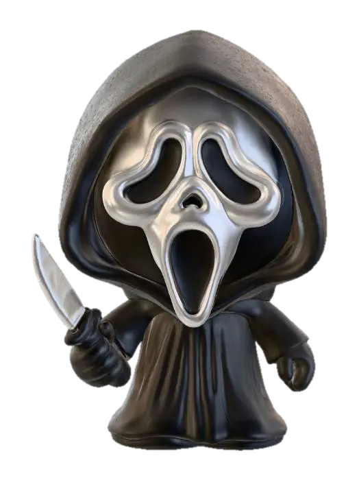 Ghostly Figure, #Halloween2025# - Specter 3D model, vytvořený pomocí AI