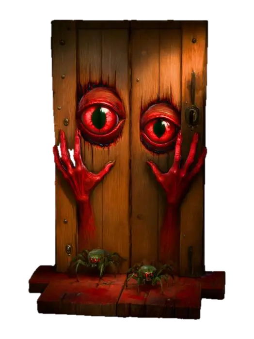 Creepy Red Alert, #Halloween2025# - Event 3D model, vytvořený pomocí AI