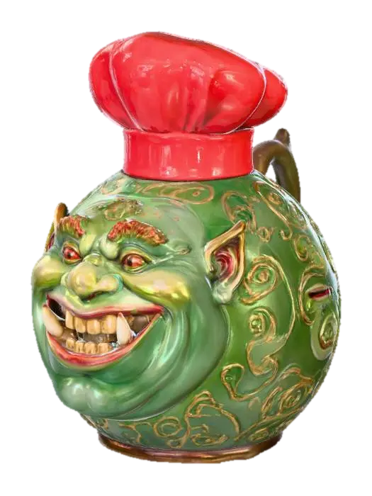 Goblin Brew Kettle, #Halloween2025# 3D model, vytvořený pomocí AI