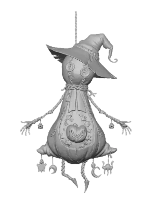 3D model for Witchy Lantern Doll, #Halloween2025#