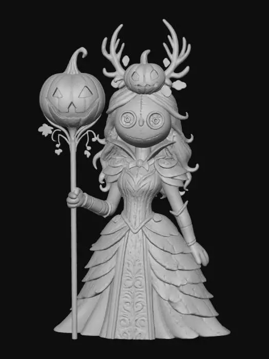 3D model for Pumpkin Witch of the Graveyard, #Halloween2025#