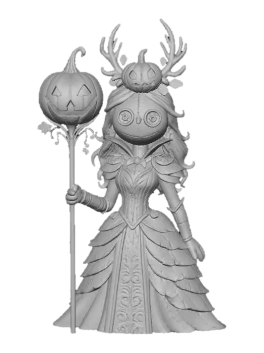 3D model for Pumpkin Witch of the Graveyard, #Halloween2025#