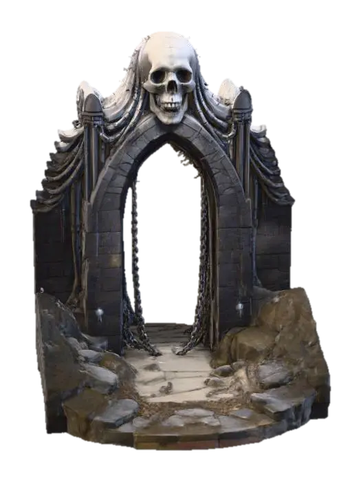 Gateway of Shadows, #Halloween2025# - Event 3D model, vytvořený pomocí AI