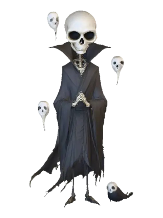 Whimsical Specter of Autumn, #Halloween2025# 3D model, vytvořený pomocí AI