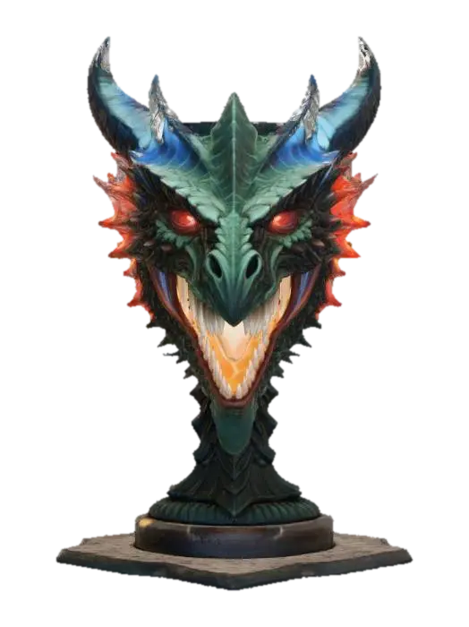 3D model for Eternal Flame Dragon, #Halloween2025#