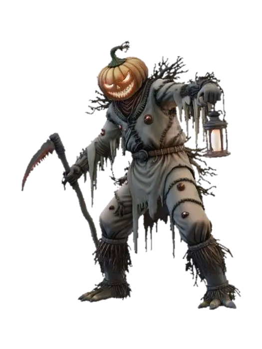 Night of the Pumpkin Reaper, #Halloween2025# 3D model, vytvořený pomocí AI