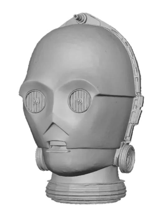 3D model for Golden Droid Bust