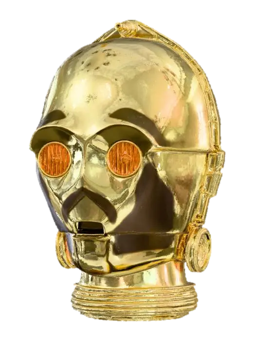 3D model for Golden Droid Bust