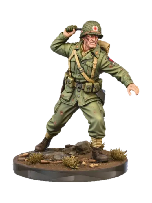 Modello 3D Soldier's Resolve, generato dall’IA