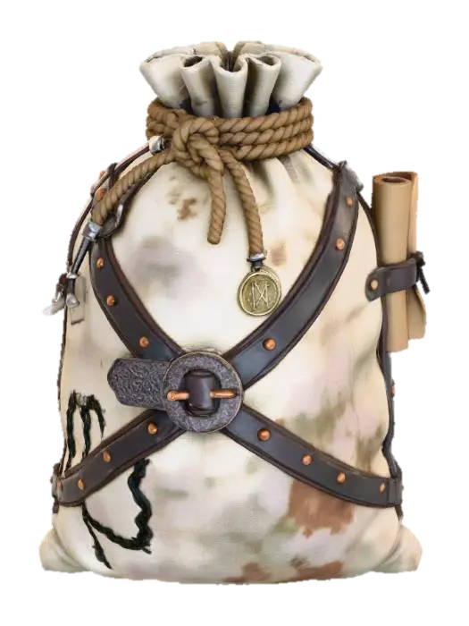 Adventurer's Kit 3D model, vytvořený pomocí AI