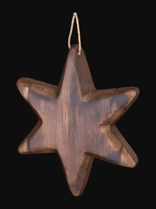 3D model for Wooden Star Ornament, #Christmas2025#
