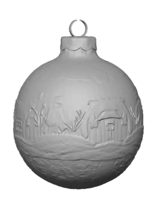 3D model for Snowy Village Ornament, #Christmas2025#