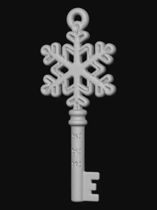 3D model for Snowflake Key, #Christmas2025#