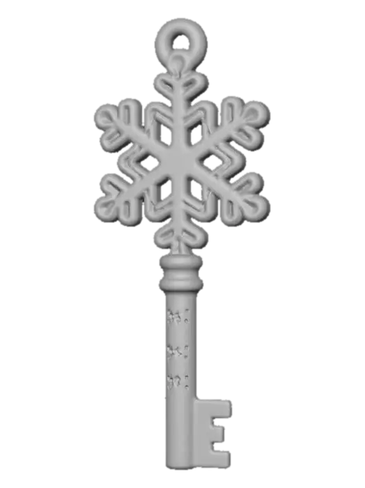 3D model for Snowflake Key, #Christmas2025#