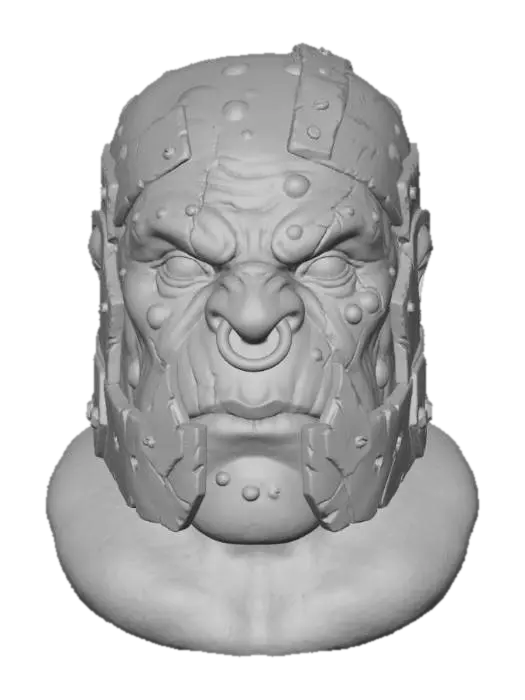 3D model for Warrior Orc Portrait