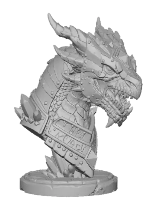 3D model for Dragon Sentinel Bust