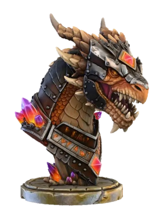 3D model for Dragon Sentinel Bust