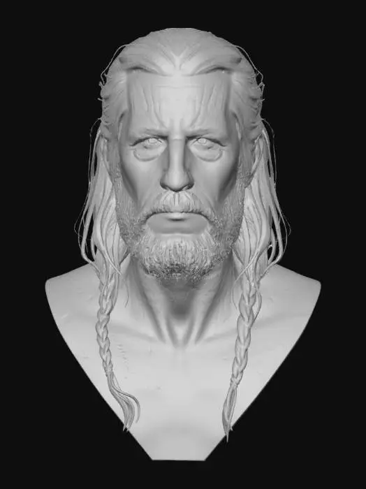 3D model for Cracked Earth Portrait