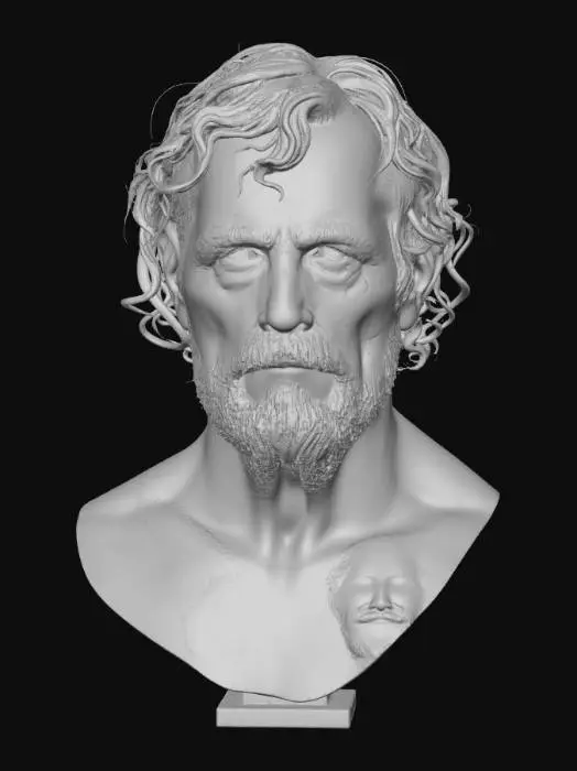 3D model for Cracked Portrait