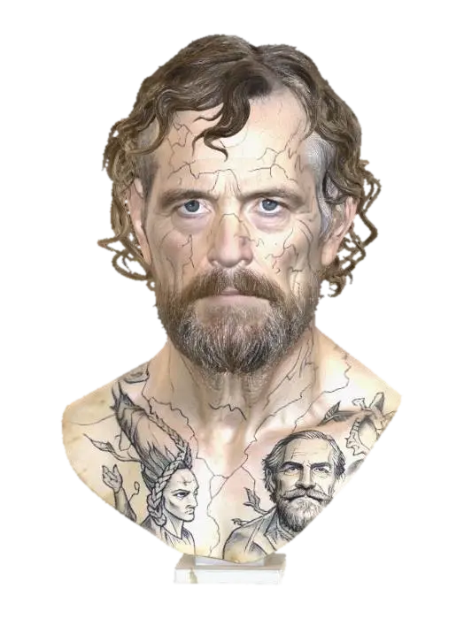 3D model for Cracked Portrait