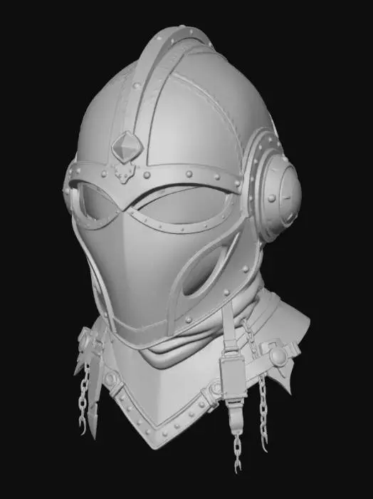 3D model for Ironbound Helmet