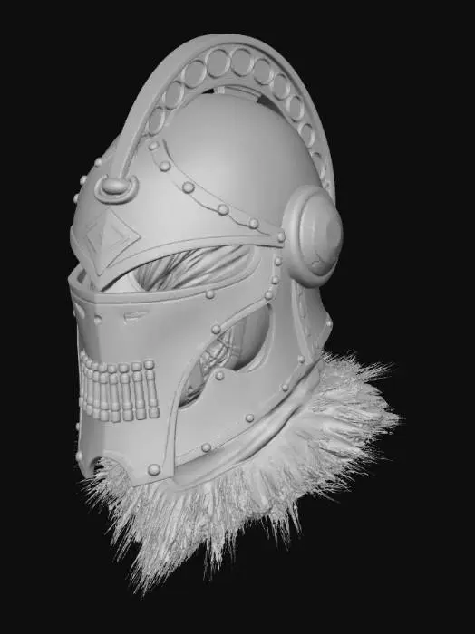 3D model for Crested Gladiator Helmet