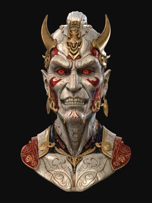 3D model for Crimson Oni