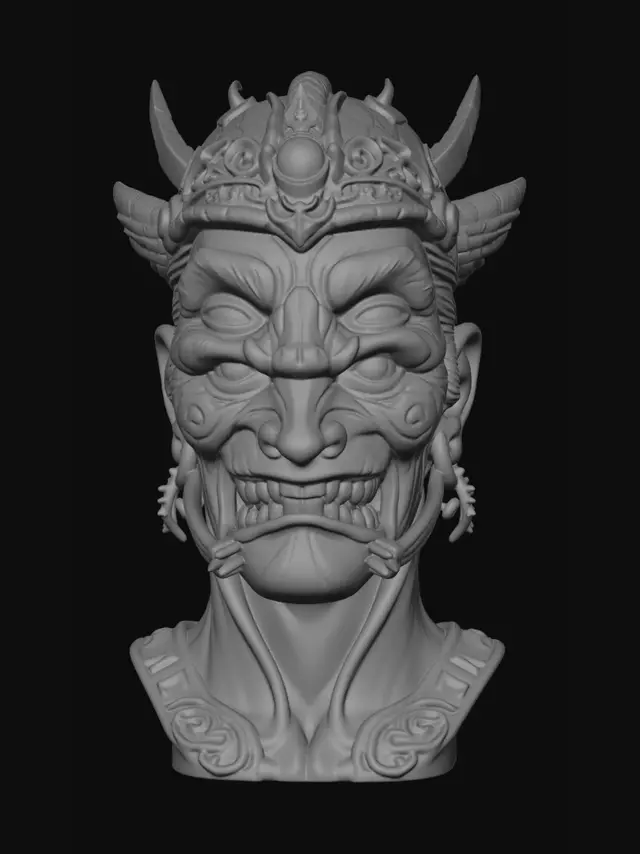 3D model for Crowned Demon King