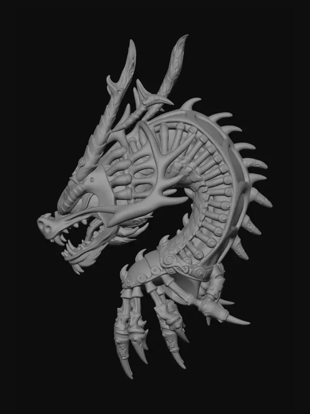 3D model for Ossified Wyrm