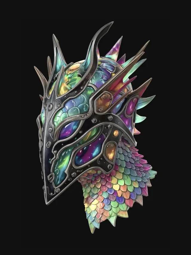 3D model for Prismatic Dragon Helm