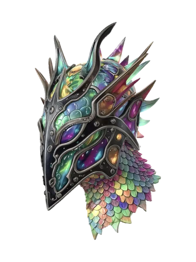 3D model for Prismatic Dragon Helm