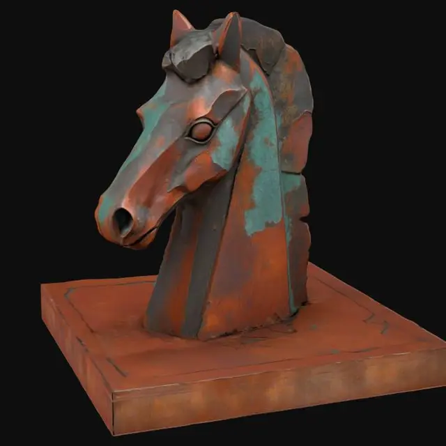3D model for Terracotta Horse Head