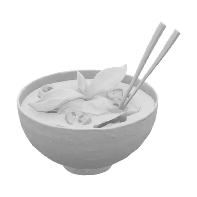 3D model for Spicy Noodle Delight, #SketchTo3D#