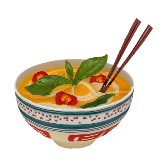 3D model for Spicy Noodle Delight, #SketchTo3D#