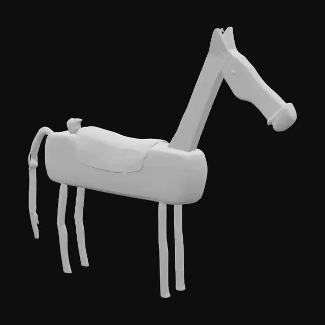 3D model for Rustic Horse Creation