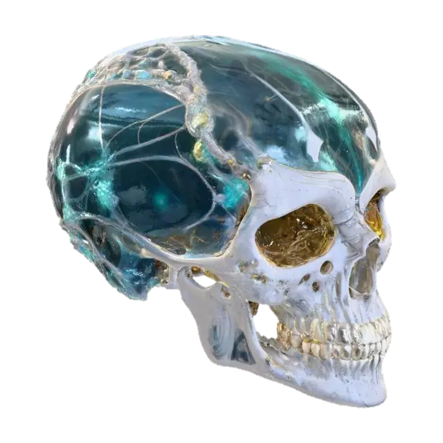 3D model for Cybernetic Skull