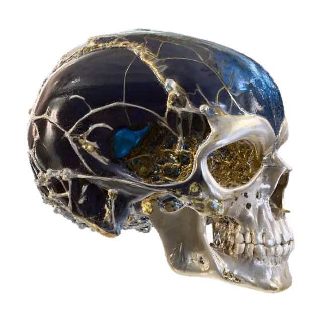3D model for Cybernetic Skull