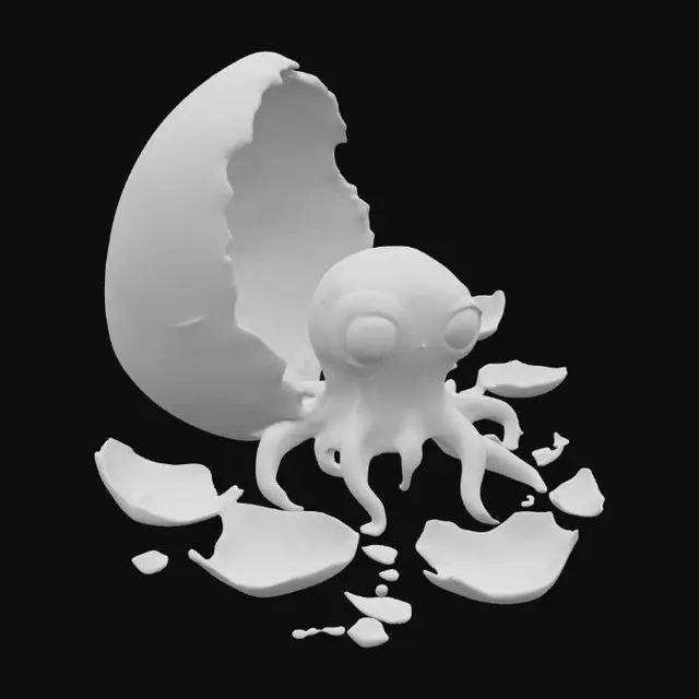3D model for Octo-Emergence, #PBR#