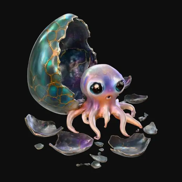 3D model for Octo-Emergence, #PBR#