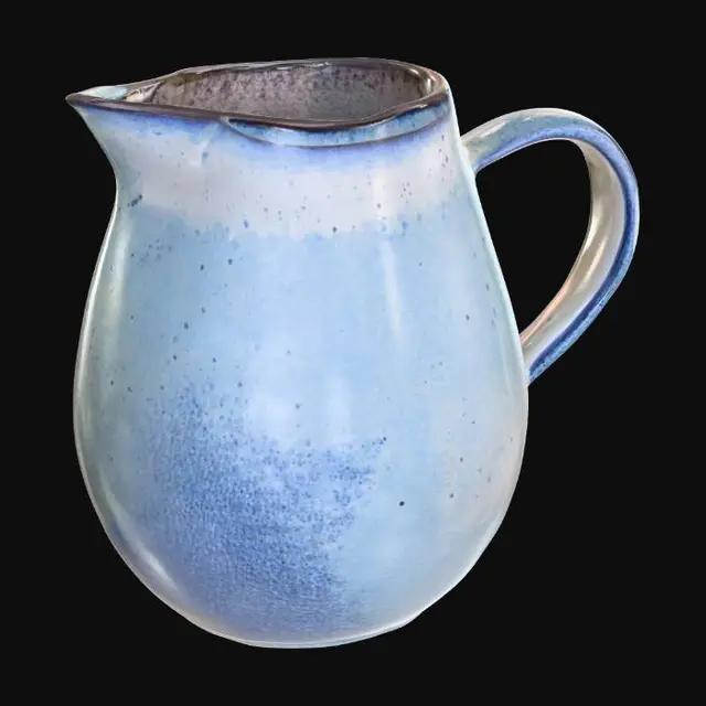 3D model for Blue Ceramic Pitcher