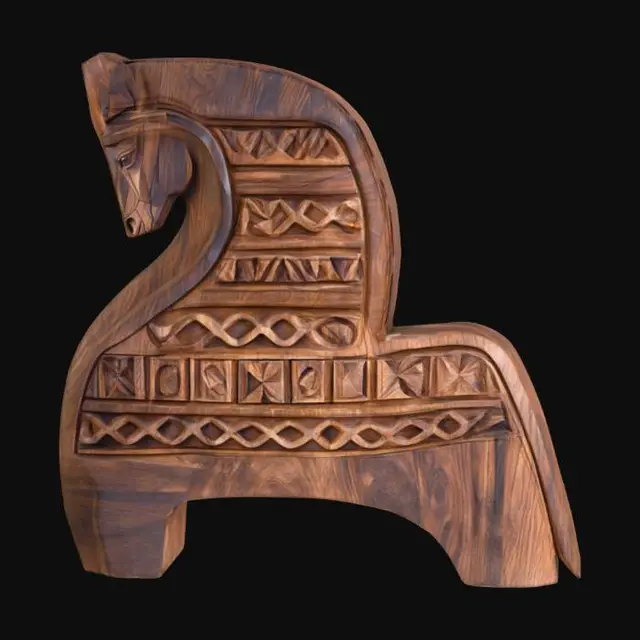 3D model for Carved Equine Elegance