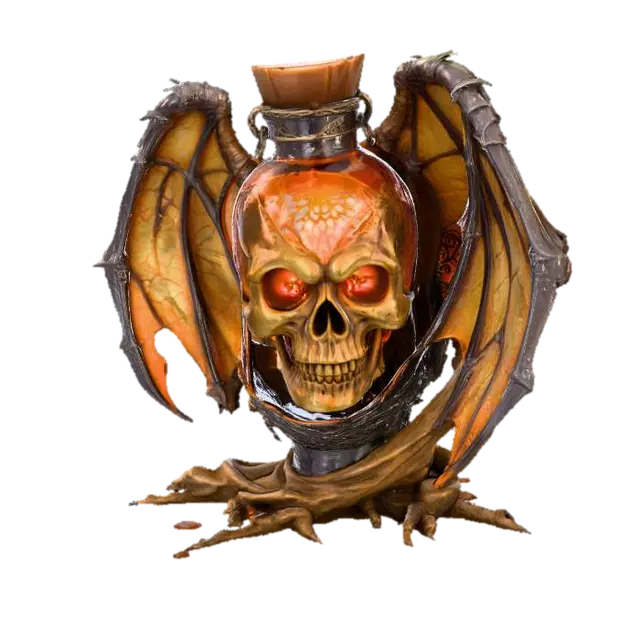 Eternal Elixir, #Halloween2025# - Spirits 3D model, vytvořený pomocí AI