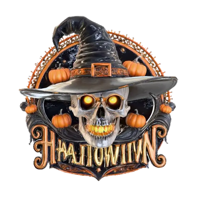 Haunting Hat Magic, #Halloween2025# 3D model, vytvořený pomocí AI