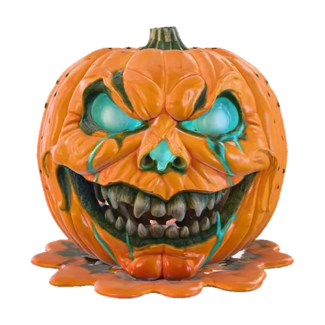 3D model for Eerie Glare Pumpkin, #Halloween2025#