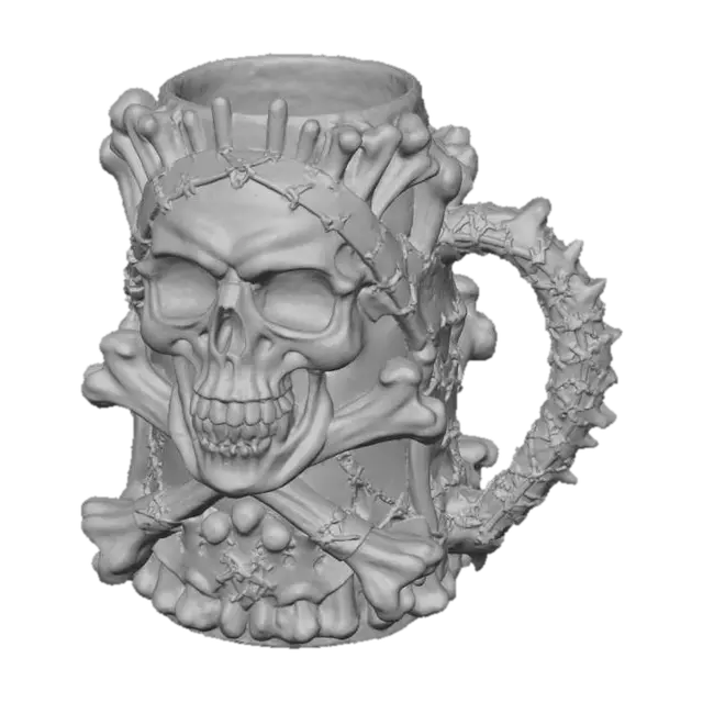 3D model for Eerie Skull Chalice, #Halloween2025#