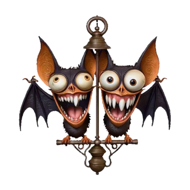 Batty Buddies, #Halloween2025# - Friends 3D model, vytvořený pomocí AI