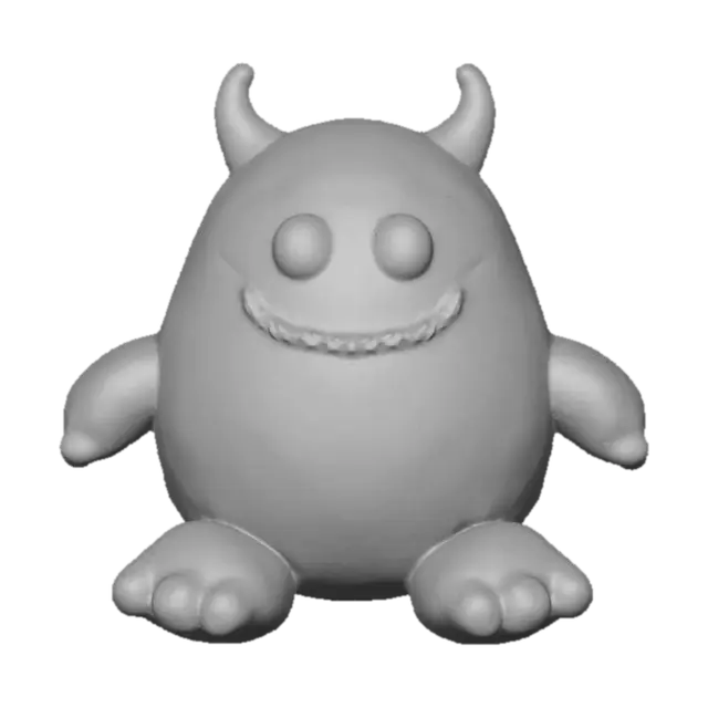 3D model for Knitted Smiley Monster, #Halloween2025#